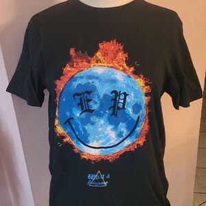 Eleven Paris Black 'Life is a Joke' T-Shirt Size Small